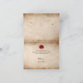 Antieke Landelijke Rode Rozen Gouden Kroon Geplooi Bedankkaart (Binnen)