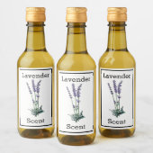 Antieke Lavendel Label Wijn Etiket (Flessen)