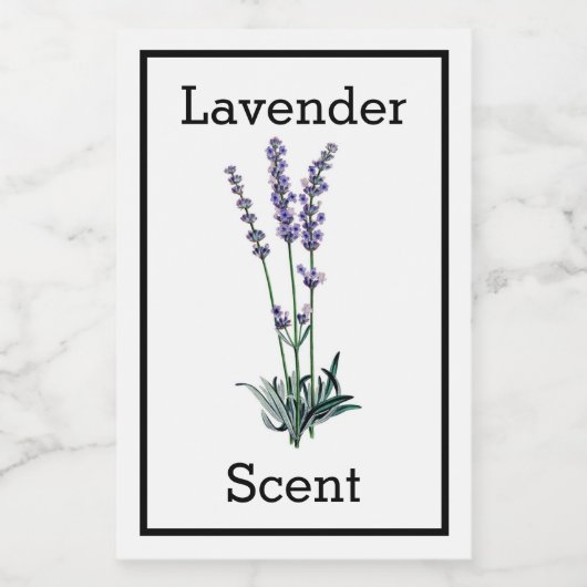 Antieke Lavendel Label Wijn Etiket (Enkel label)