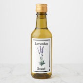 Antieke Lavendel Label Wijn Etiket (Voorkant)