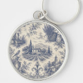 antieke lavendel patroon sleutelhanger (Voorkant)