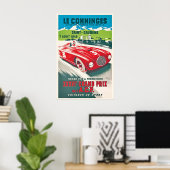 Antieke Le Comminges Autowederij Poster Retro Fran (Thuiskantoor)