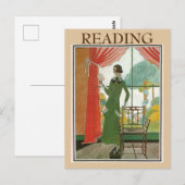 Antieke lectuur, wijzig tekst op ansichtkaart briefkaart (Voorkant / Achterkant)