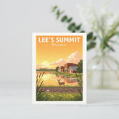 Antieke Lee's Summit Missouri Briefkaart (Staand voorkant)