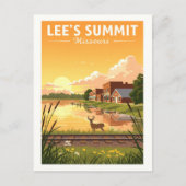 Antieke Lee's Summit Missouri Briefkaart (Voorkant)
