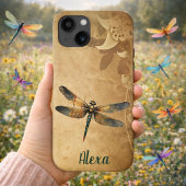 Antieke Libel met Eigen Naam/Initialen Case-Mate iPhone Case
