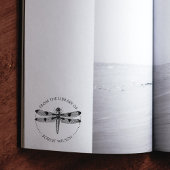 Antieke Libelle Boek Uit de Bibliotheek Van Rubberstempel