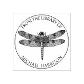 Antieke Libelle Boek Van de Bibliotheek Van Rubberstempel (Afrduk)