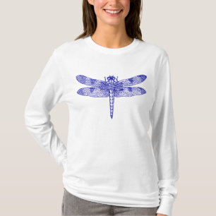 Antieke Libelle Natuur Schets Grafisch T-shirt