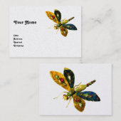 ANTIEKE LIBELLE SIERADEN White Parel Papier Visitekaartje (Voorkant / Achterkant)