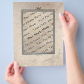 Antieke lijst papier flyer (Hand)