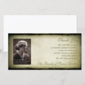 Antieke lijst Sympathie Dank Je Foto H Kaart (Voorkant / Achterkant)