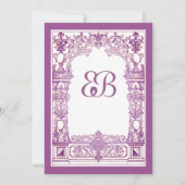 Antieke lijst Uitnodiging (Achterkant)