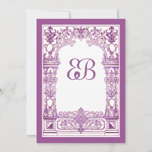 Antieke lijst Uitnodiging (Achterkant)