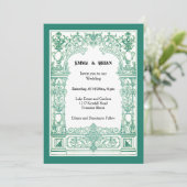 Antieke lijst Uitnodiging (Staand voorkant)