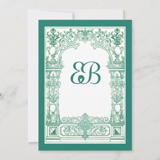 Antieke lijst Uitnodiging (Achterkant)