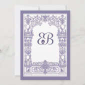 Antieke lijst Uitnodiging (Achterkant)