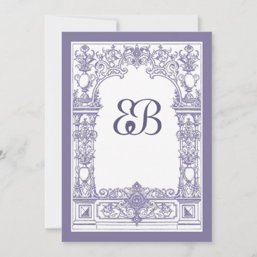 Antieke lijst Uitnodiging (Achterkant)