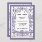 Antieke lijst Uitnodiging (Voorkant / Achterkant)