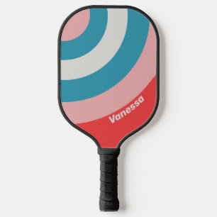 Antieke Lippenstift Cirkel Streep met Naam Pickleball Paddle