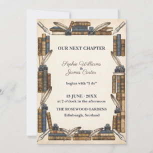 Antieke Literair Boeken Quill Bibliotheek Kaart