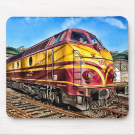 Antieke Locomotief Stoomtrein Muismat