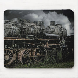 Antieke Locomotief Stoomtrein Muismat