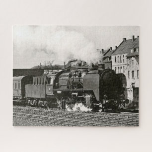 Antieke Locomotief Trein Stoommachine Spoorweg Legpuzzel