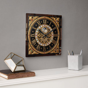 Antieke Londen 1832 Gouden Wandklok 