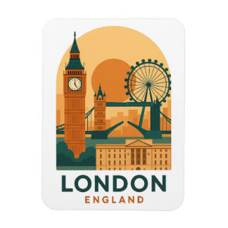Antieke Londen Engeland Reis Magneet | Retro Stad