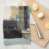 Antieke Londen Reisposter Theedoek (Quarter Fold)