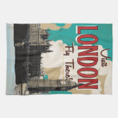 Antieke Londen Reisposter Theedoek (Horizontaal)