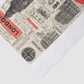 Antieke Londen Tissuepapier (Detail)