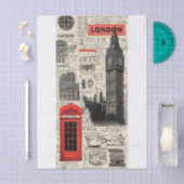 Antieke Londen Tissuepapier (Craft)
