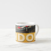 Antieke Londense Poster Espresso Kop (Voorkant rechts)