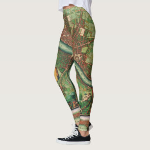 Antieke Londense Straatkaart door Johannes de Ram, Leggings