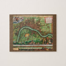 Antieke Londense Straatkaart door Johannes de Ram,