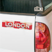 Antieke Londense Unieposter Bumpersticker (Op Truck)