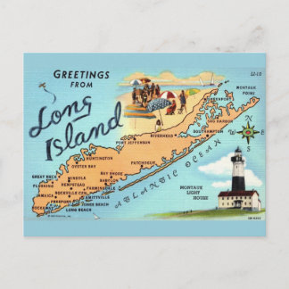 Antieke Long Island Kaart 