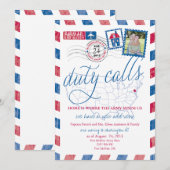 Antieke luchtpost Militaire verhuis aankondiging (Voorkant / Achterkant)