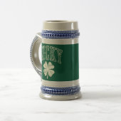 Antieke Lucky Clover St. Patrick's Day  Bierpul (Voorkant links)