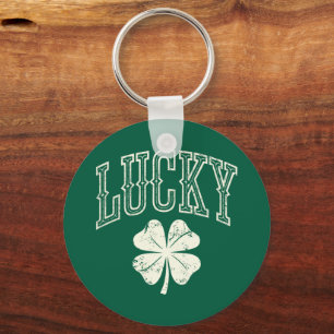 Antieke Lucky Clover St. Patrick's Day  Sleutelhanger