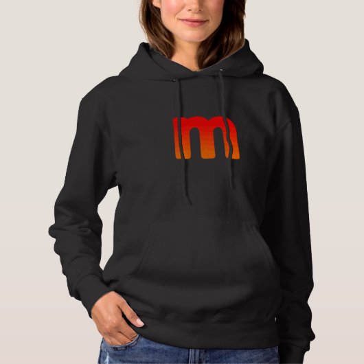 Antieke m letters Premium Hoodie (Voorkant)