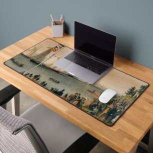 Antieke maritieme New York Yacht Club Regatta Bureaumat