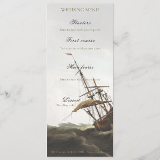 Antieke Maritieme Scheeps Oude Geld Menu