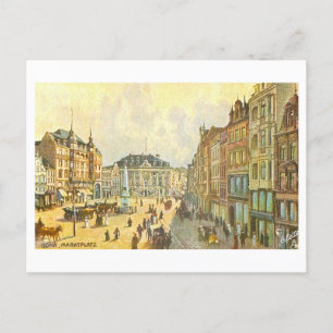Antieke Marktplaats Bonn Duitsland Briefkaart