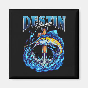 Antieke Marlin nautische anker Destin Florida Vis Magneet