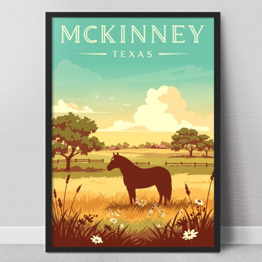 Antieke McKinney Texas Poster
