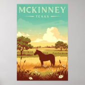 Antieke McKinney Texas Poster (Voorkant)