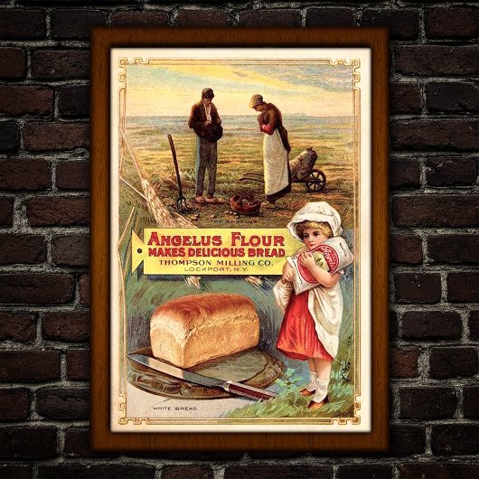Antieke Meelreclame Poster